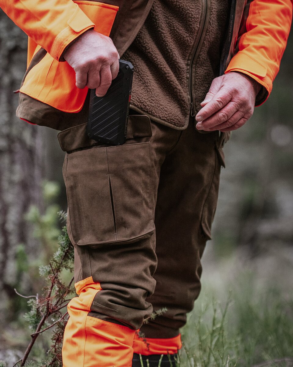 Pinewood Furudal Expert 2L hunting trousers (Olive Green/Orange)