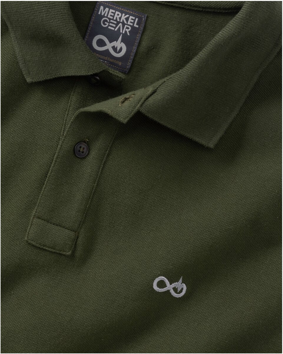 Merkel Gear Organic polo shirt (Olive)
