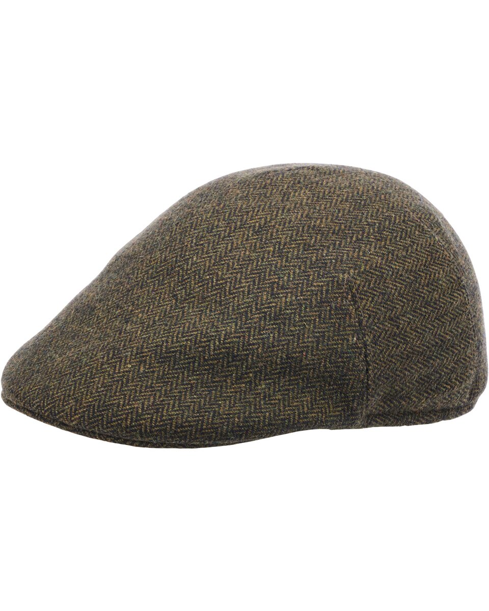 Parforce Herringbone flat cap (Olive)