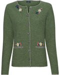 Luis Steindl Left-left cardigan with floral embroidery (Green)