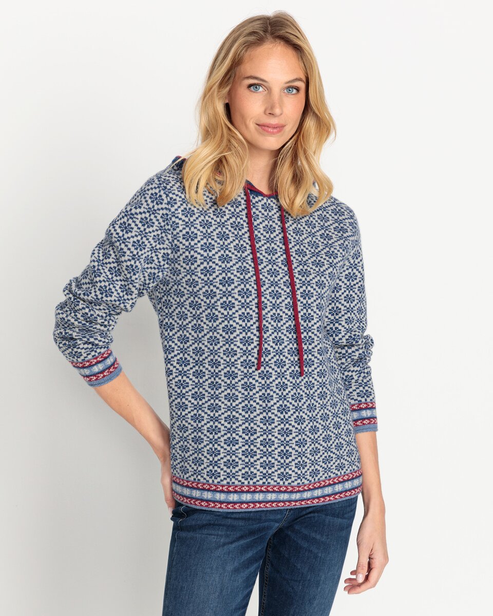 Reitmayer Jacquard hoodie (Blue)