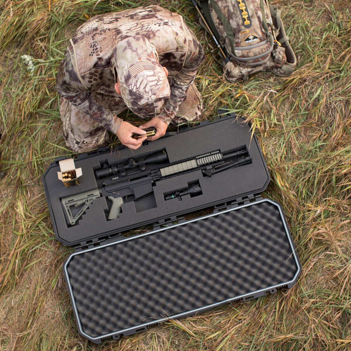 Plano Long gun case Allweather 2 series (For 1 dismountable long gun with target optics)