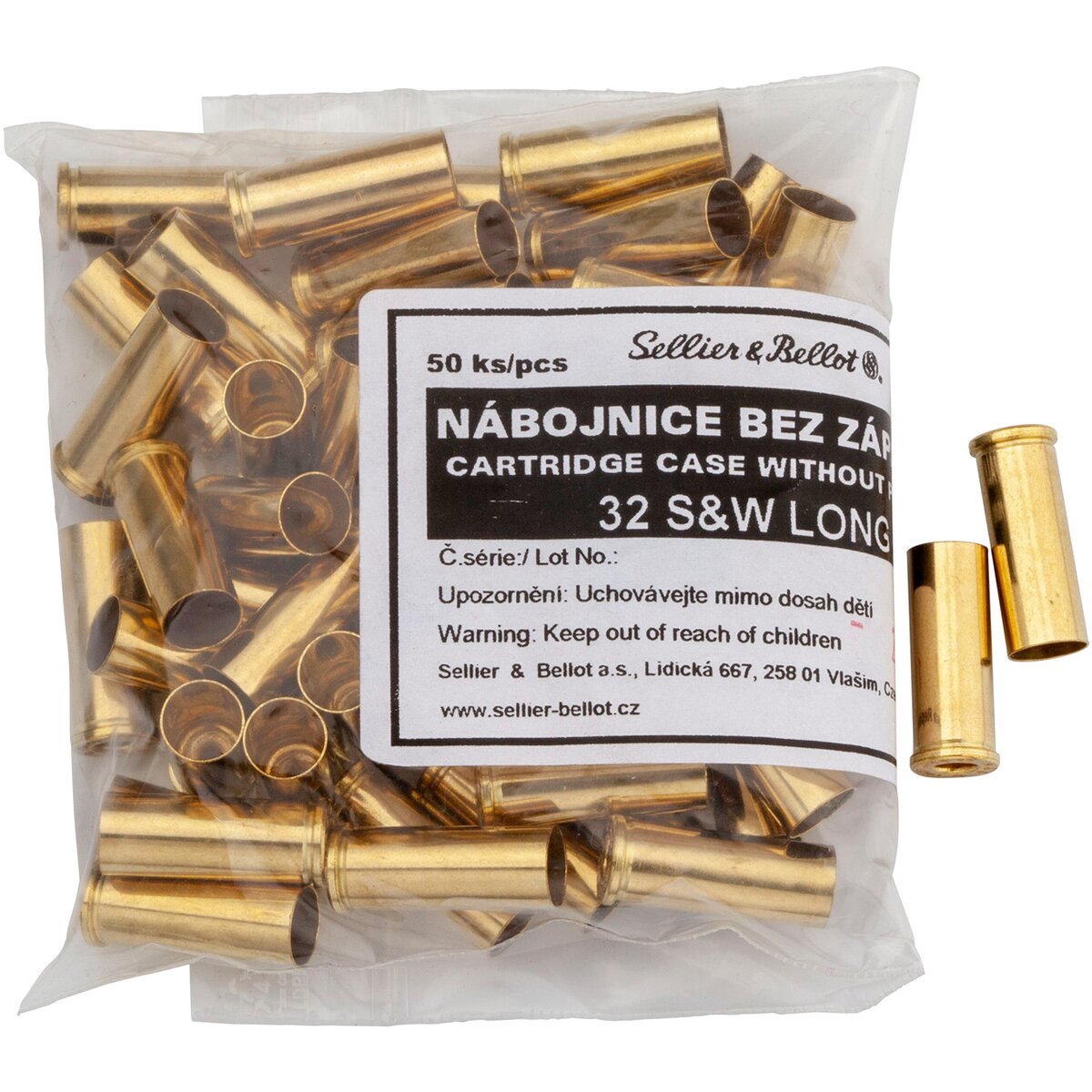 Sellier & Bellot Cases .32 S&W long (Caliber .32 S&W Long) — Pack of 50 pcs