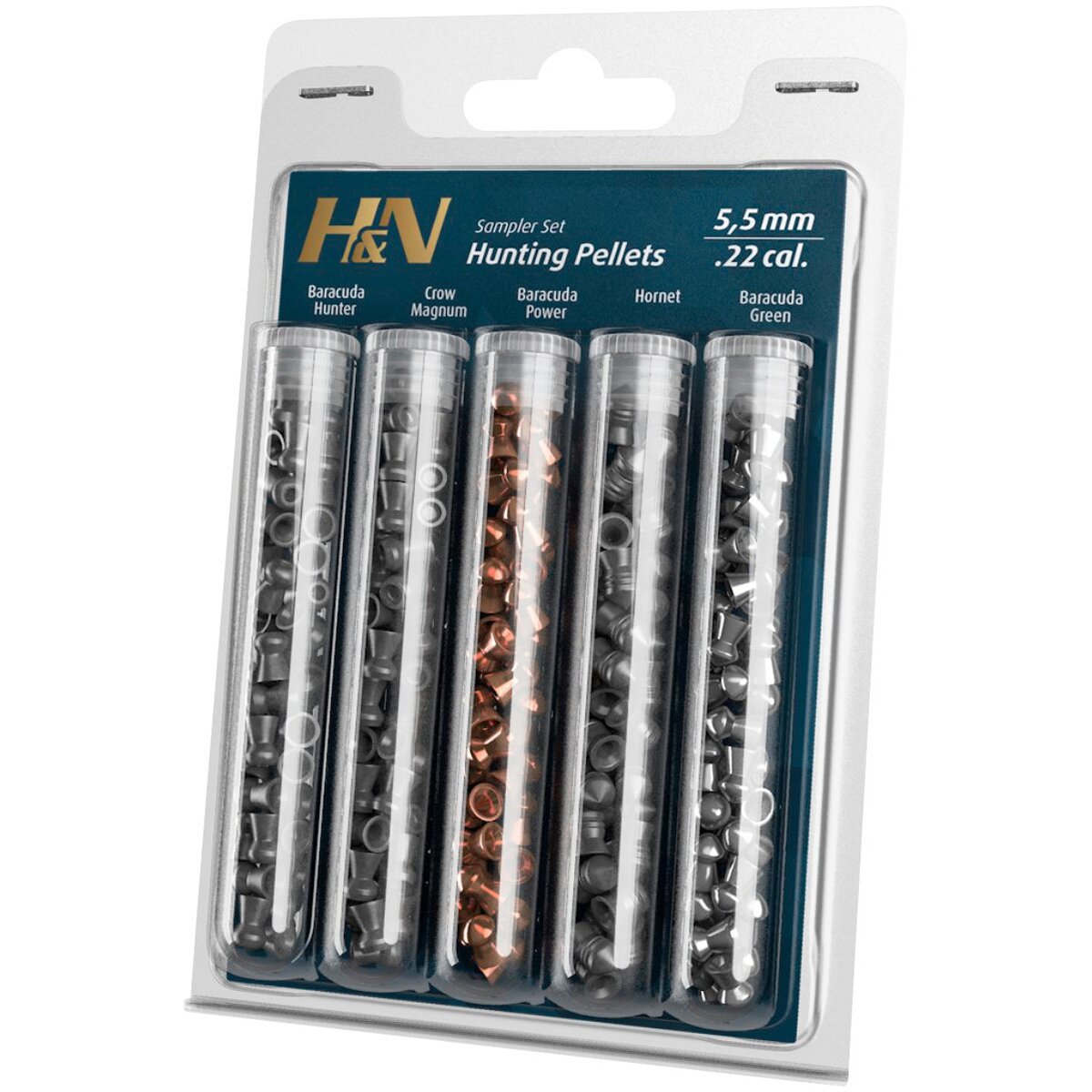 Haendler & Natermann 5.5mm Diabolo Hunter 5 test pack (Caliber 5.50)