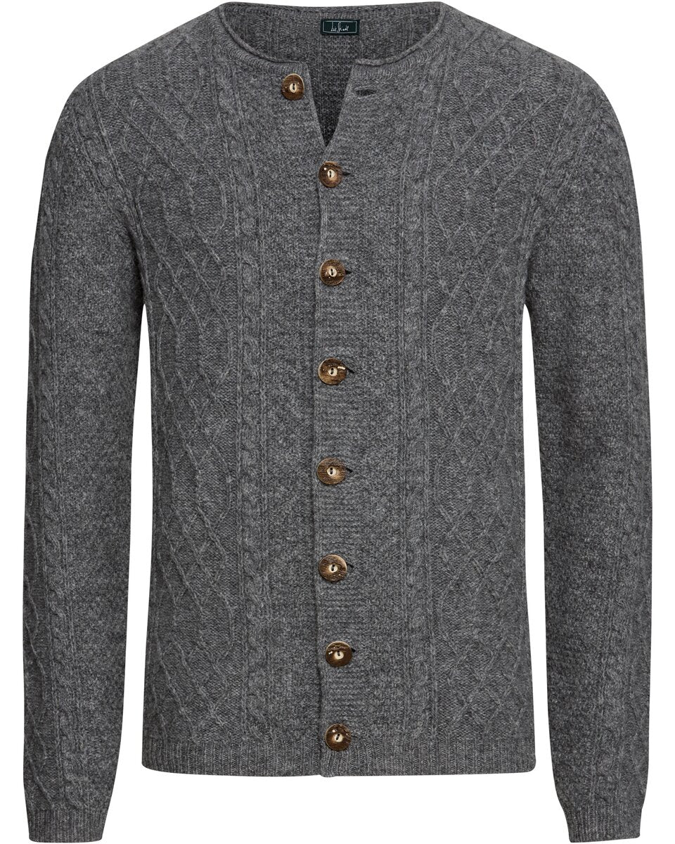 Luis Steindl Cable cardigan (Gray melange)