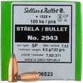Sellier & Bellot Bullets .311 8.0g/123grs. Tlm (Caliber .311 (7.62x39)) — Pack of 100 pcs