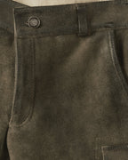 Reitmayer Short cargo leather pants (Olive)