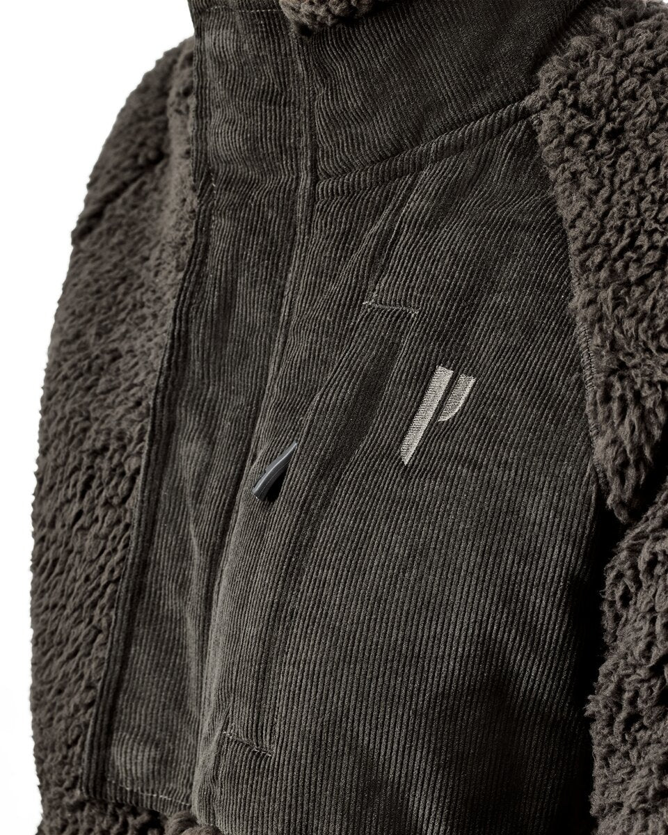 Parforce Pile fleece jacket corduroy (Olive brown)
