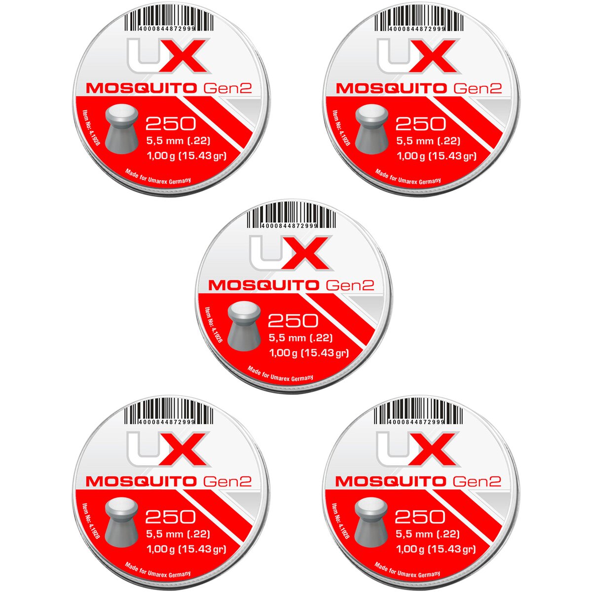 Umarex 5.50 Diabolo Mosquito Gen2 1250 pieces (Kaliber 5,50)