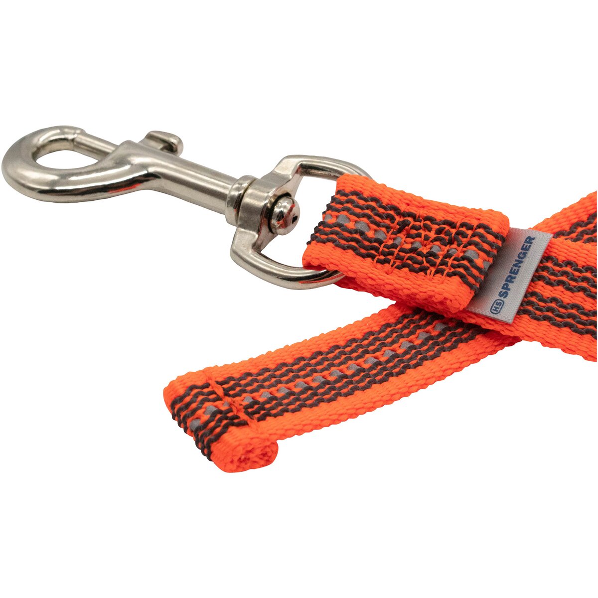 Sprenger Rubberized dog leash without hand strap (Signal orange – length 2 m)