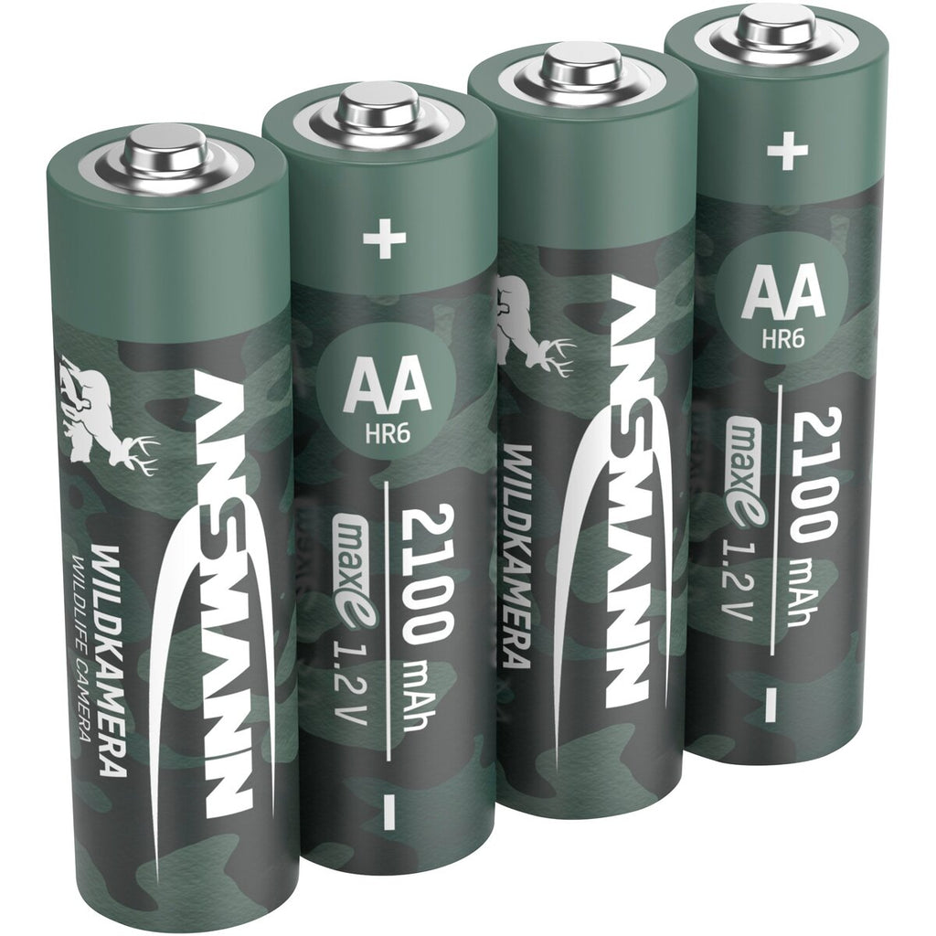 Ansmann Battery NiMH 2100 - 4 pieces ideal for wildlife cameras