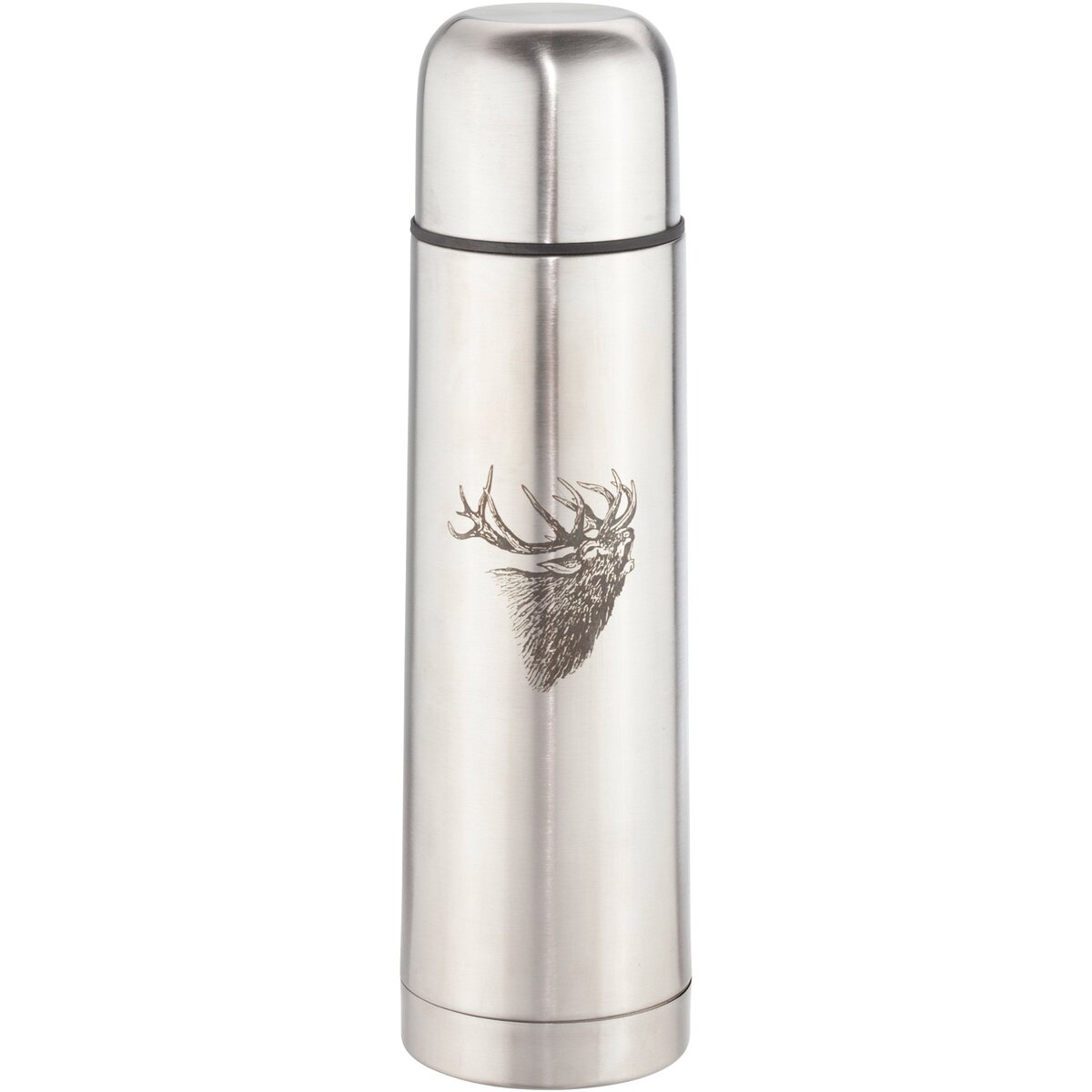 BEIER Stainless steel insulated bottle with animal motif, 700 ml (Deer)