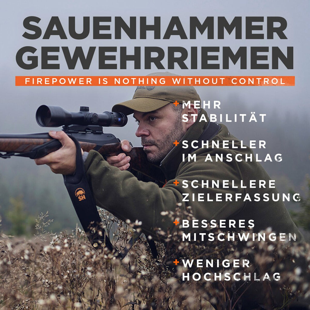 Sauenhammer Rifle sling SH (Black/Orange)