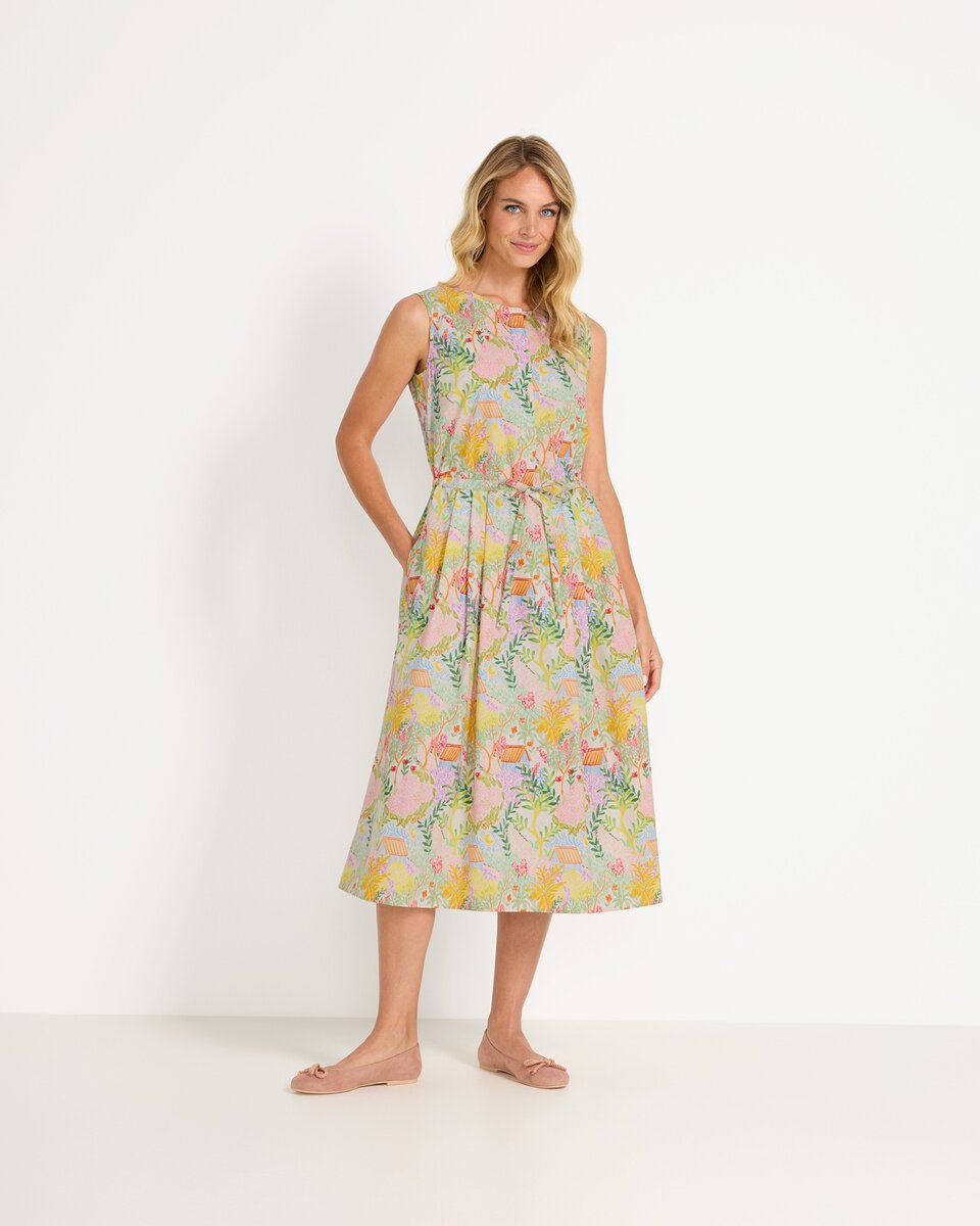 Reitmayer Dress with colorful cottage print (Colorful)