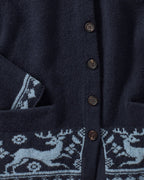 Luis Steindl Cardigan with jacquard pattern (Dark blue)