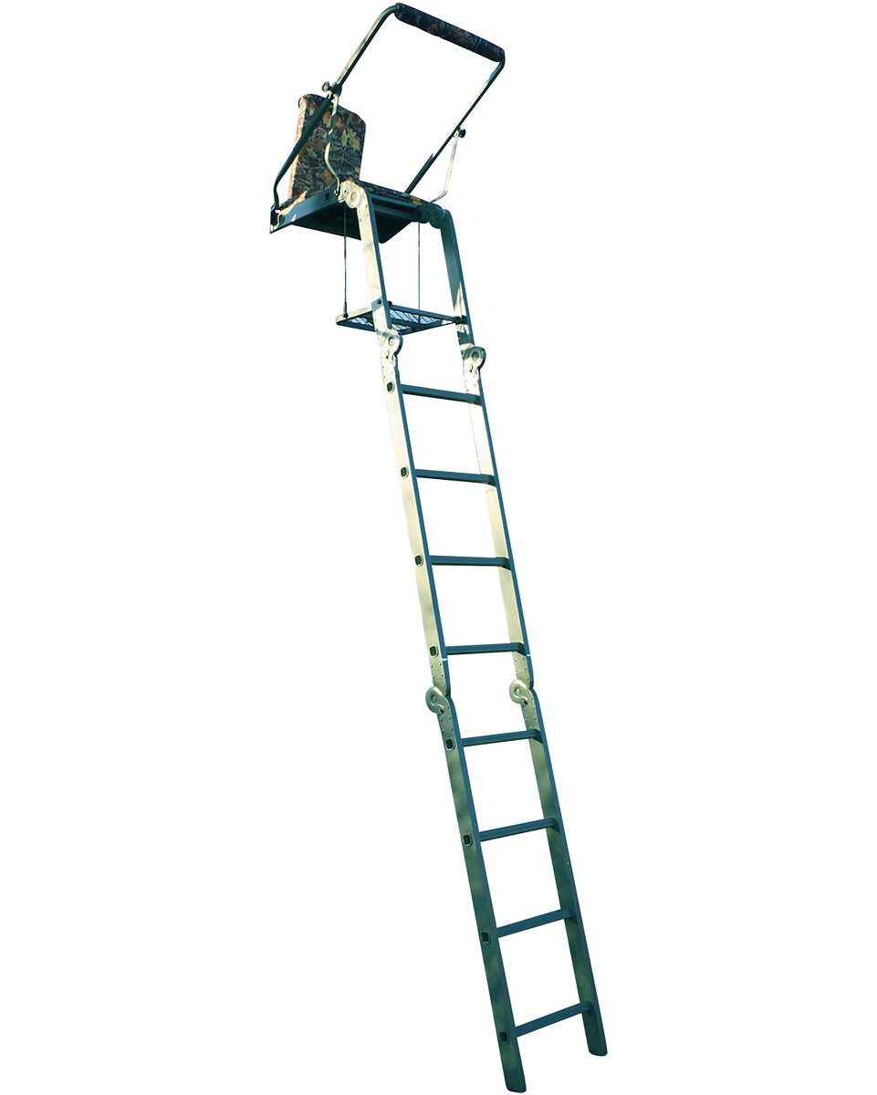 Berger & Schröter Aluminum seat ladder – foldable