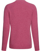 Highmoor V-neck sweater made of lambswool (Pink)