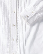 Reitmayer Stand-up collar blouse with lace (White)