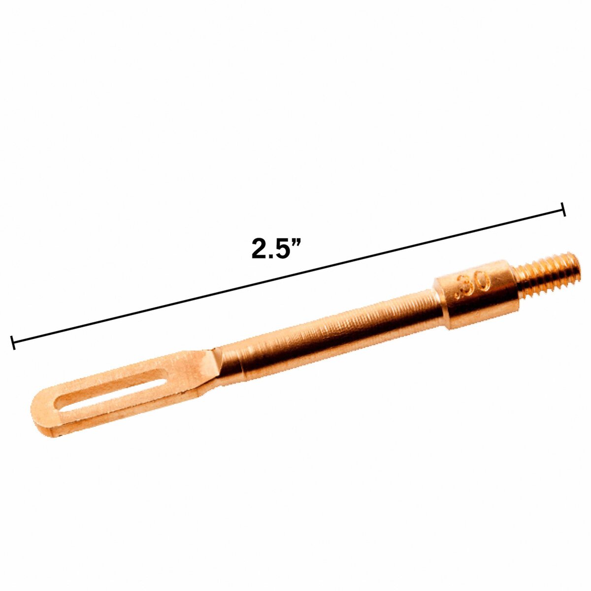 BREAKTHROUGH® Brass holder for cleaning cloth (.30 / .308 / .357 / .38 / .40 / .44 / .45 / 7.62 / 9 / 10 mm - thread 8-32")