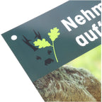 Waidgerechte Jagd Respect for wildlife sign – pack of 3