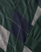 Highmoor Argyle sweater (Navy/Green)