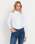 Reitmayer Blouse with ruffle collar (White)