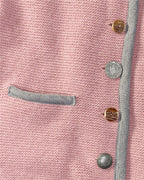 Reitmayer Left cardigan with deer embroidery (Rose/grey)