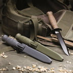 Glock FM81 field knife with saw (battlefield green)