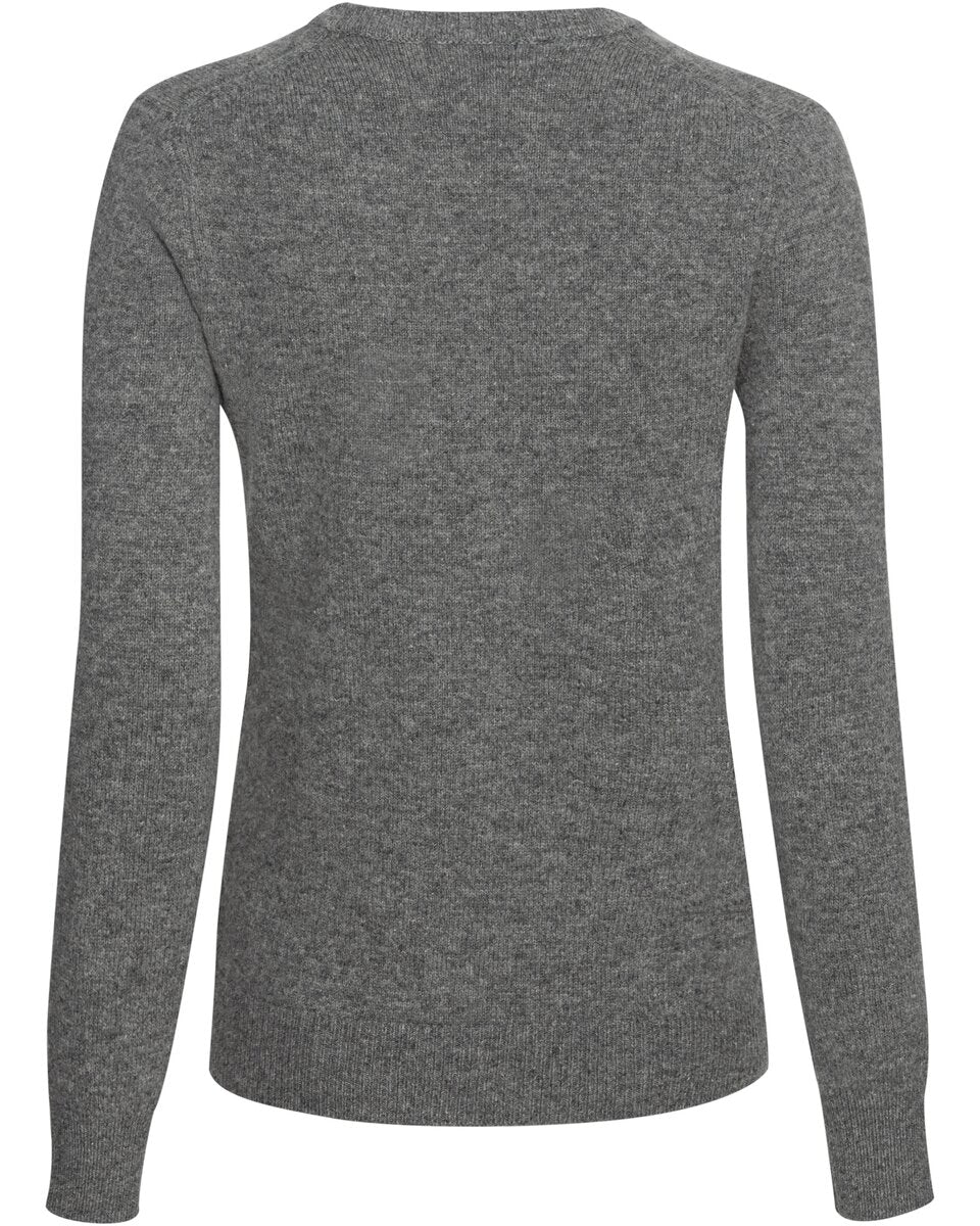 Highmoor Lambswool cardigan (Gray melange)
