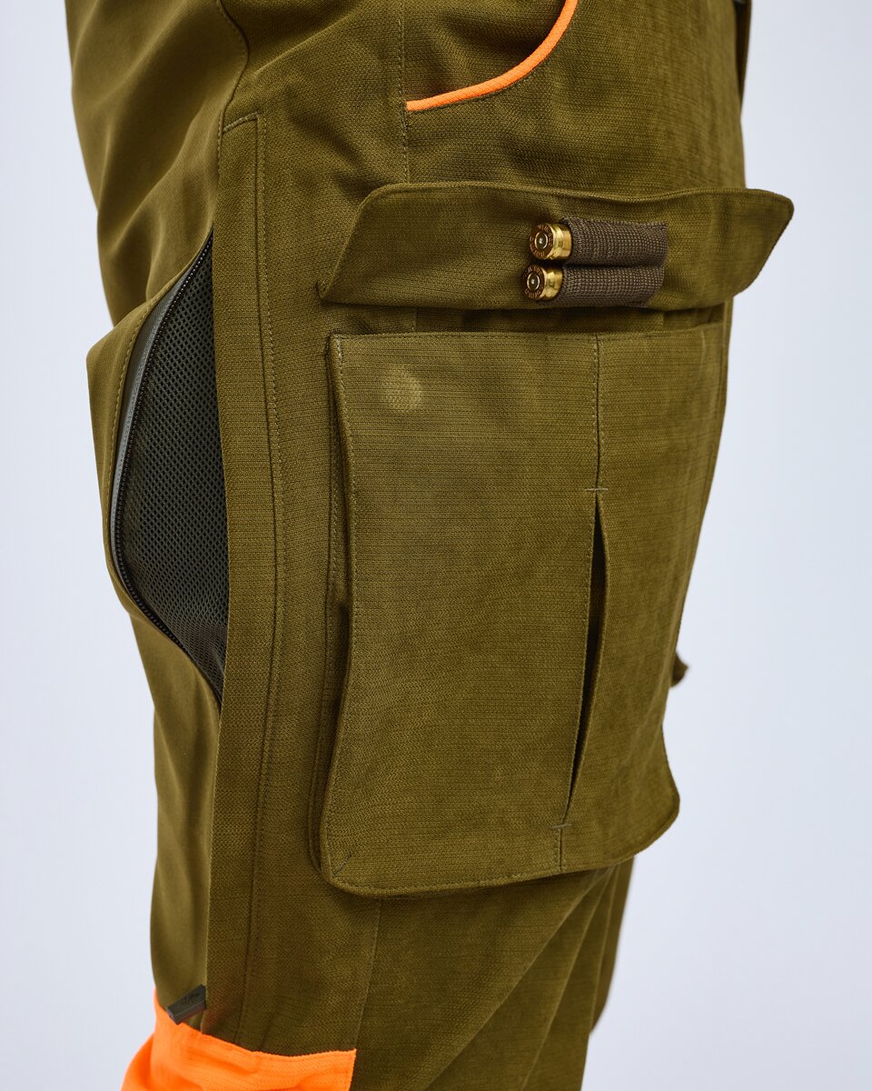 Pinewood Furudal Expert 2L hunting trousers (Olive Green/Orange)