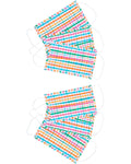 Luis Steindl Pack of 6 mouth and nose masks with checks (6x colorful)