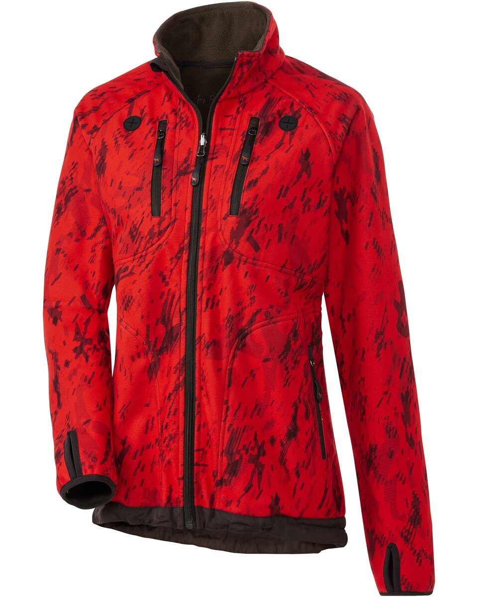 Parforce Women's reversible membrane fleece jacket SphereX (Olive/Red Camo)