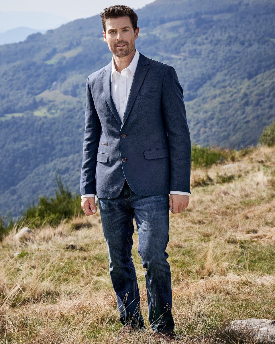 Highmoor 2-button jacket (Marine)