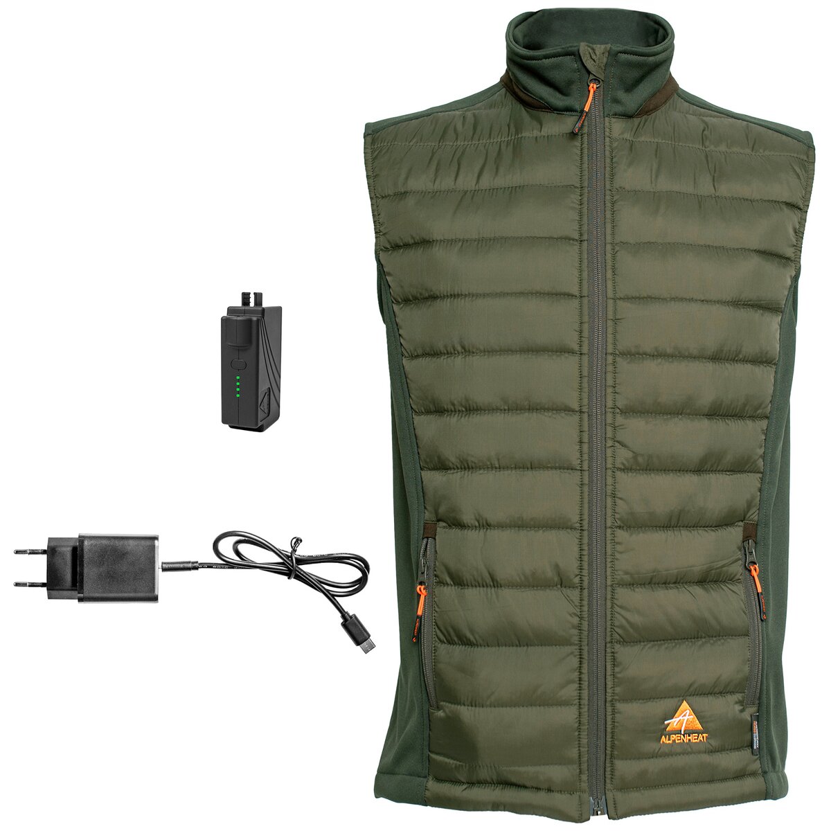 Alpenheat Fire-Air AJ35G-APP heated vest (Olive)