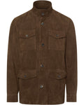 Highmoor leather jacket with pockets (Cognac)