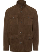 Highmoor leather jacket with pockets (Cognac)