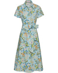 Brigitte von Schönfels Paisley shirt dress (Blue)