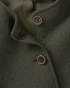 Highmoor Short boiled wool jacket (Olive)