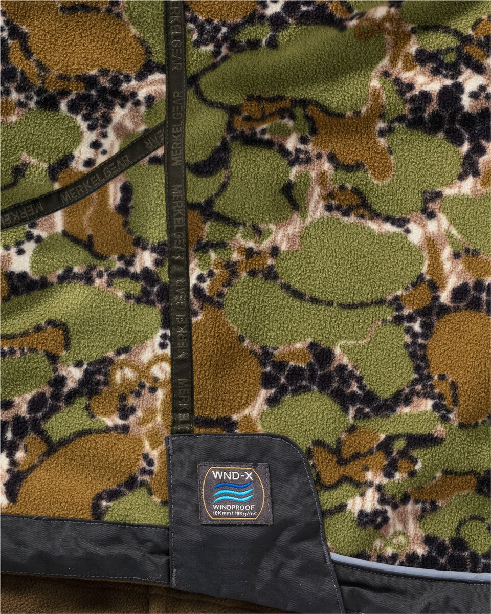 Merkel Gear HELIX Infinity Forest reversible jacket (Solid Olive/Camo Infinity Forest)