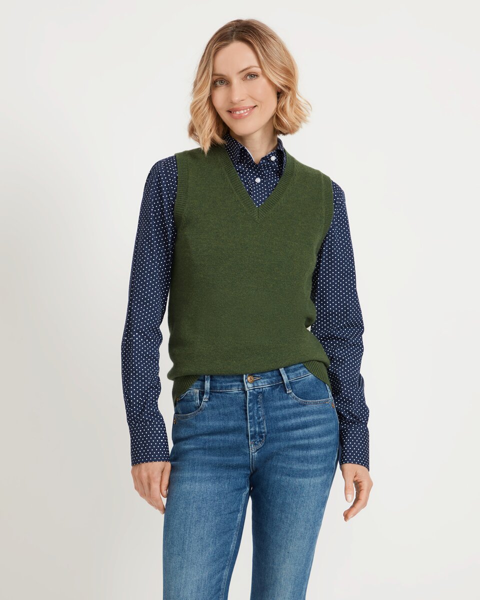 Highmoor V-neck sweater (Green)