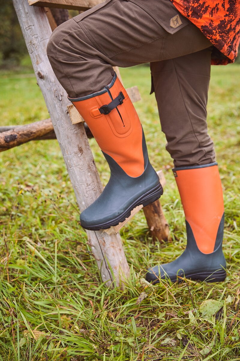 Parforce Rubber boots with neoprene lining NEO-2 (Orange / Olive)