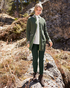 Reitmayer Long cardigan with jacquard pattern (Olive)