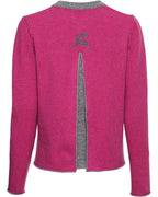 Luis Steindl Cardigan with box pleats (Pink/Gray)