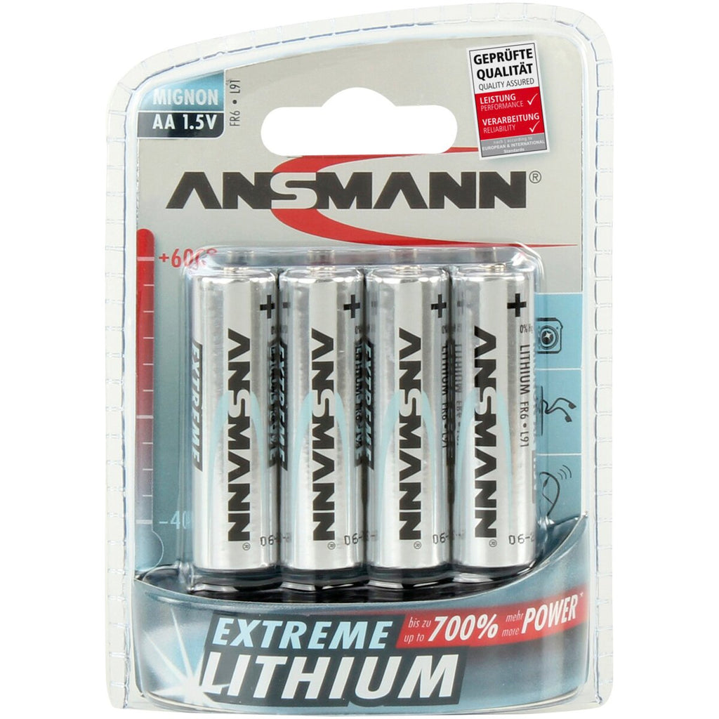 Ansmann Battery Extreme Lithium Mignon AA pack of 4