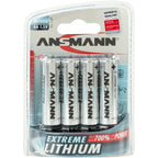 Ansmann Battery Extreme Lithium Mignon AA pack of 4
