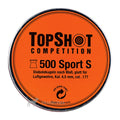 TOPSHOT Competition 4.5mm Diabolo Sport-S LG 0.53g (Caliber 4.50) — Pack of 500 pcs