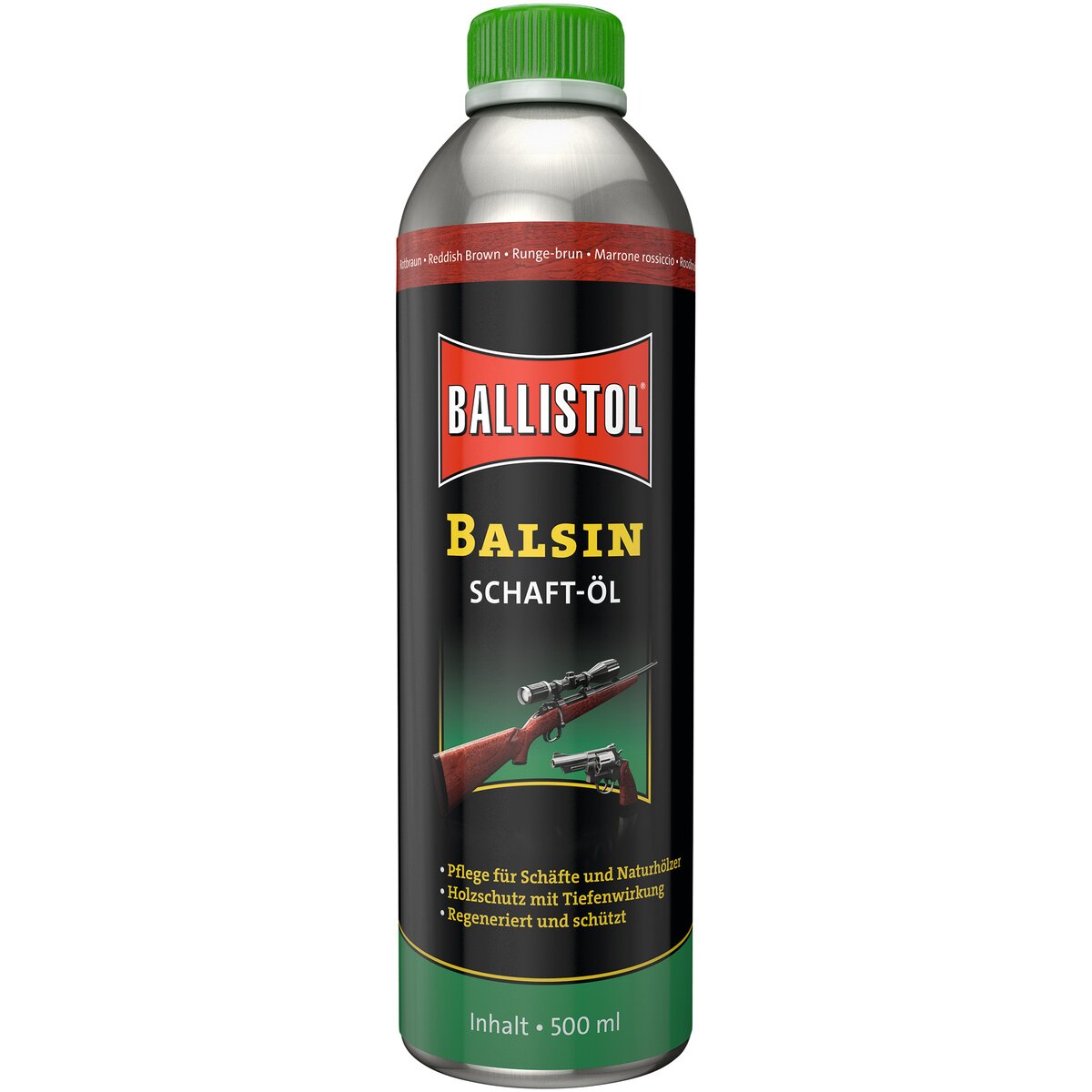 BALLISTOL Balsin shaft oil – reddish brown (500 ml can) 0,5 l