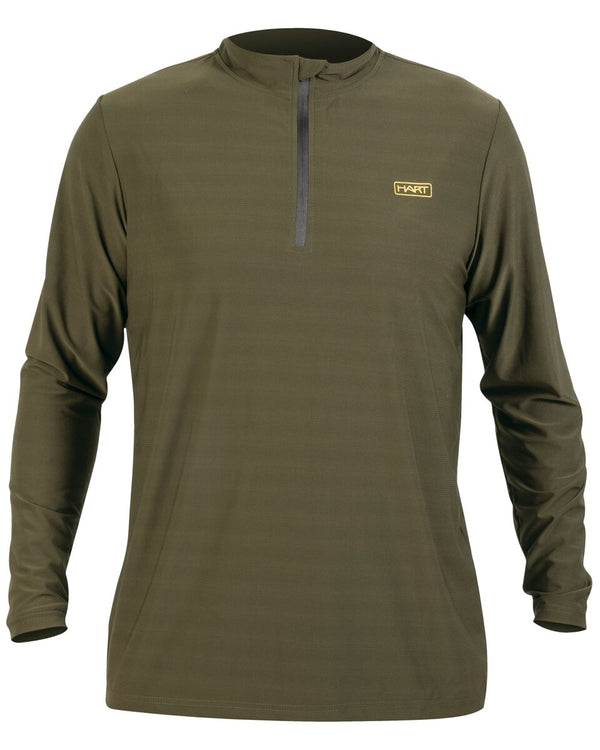 Hart Zip-Longsleeve Shirt Ural (Olive)