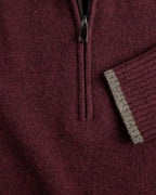 Highmoor Troyer with collar contrast (Bordeaux)