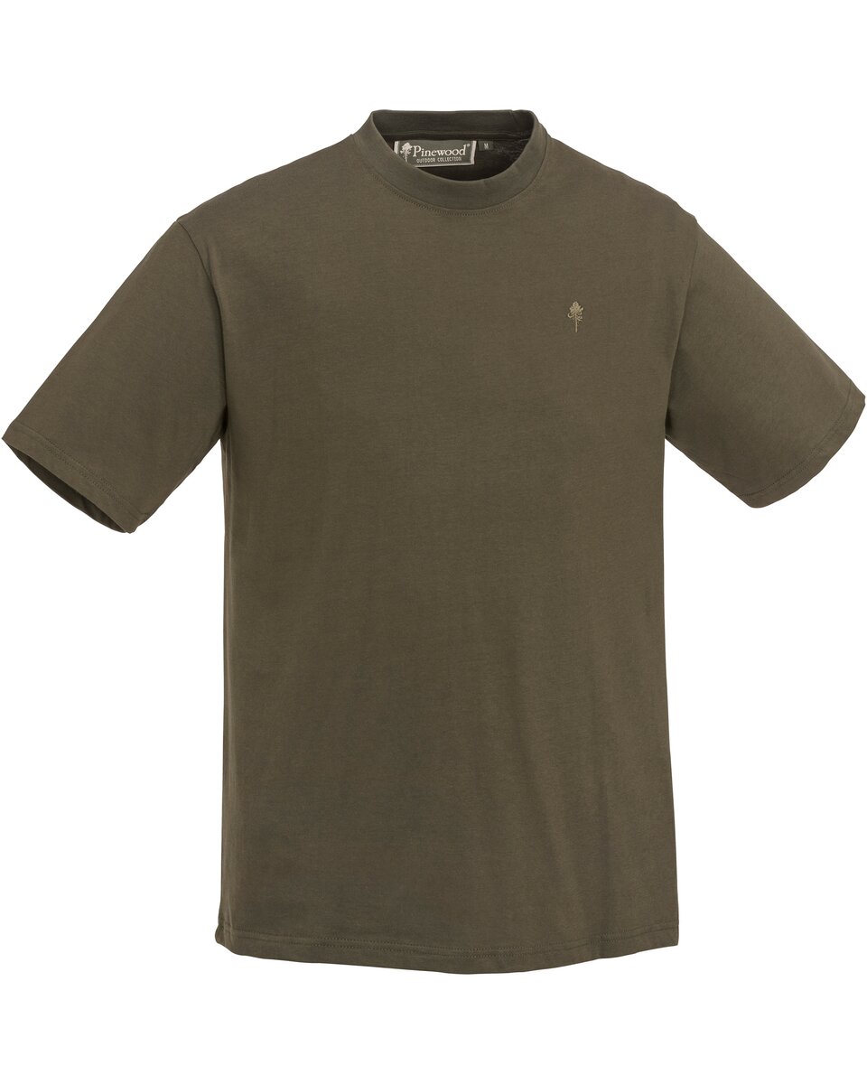 Pinewood T-shirts, 3-pack (Olive/brown/khaki)